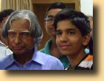 Thumbnail International Astronomy Olympiad Gold Medalist Prafulla Dhariwal with Hon. APJ Abdul Kalam.JPG 